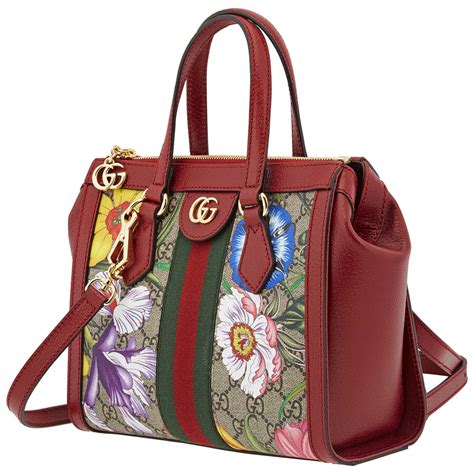 gucci ladies small ophidia gg flora tote bag|gucci ophidia large tote bag.